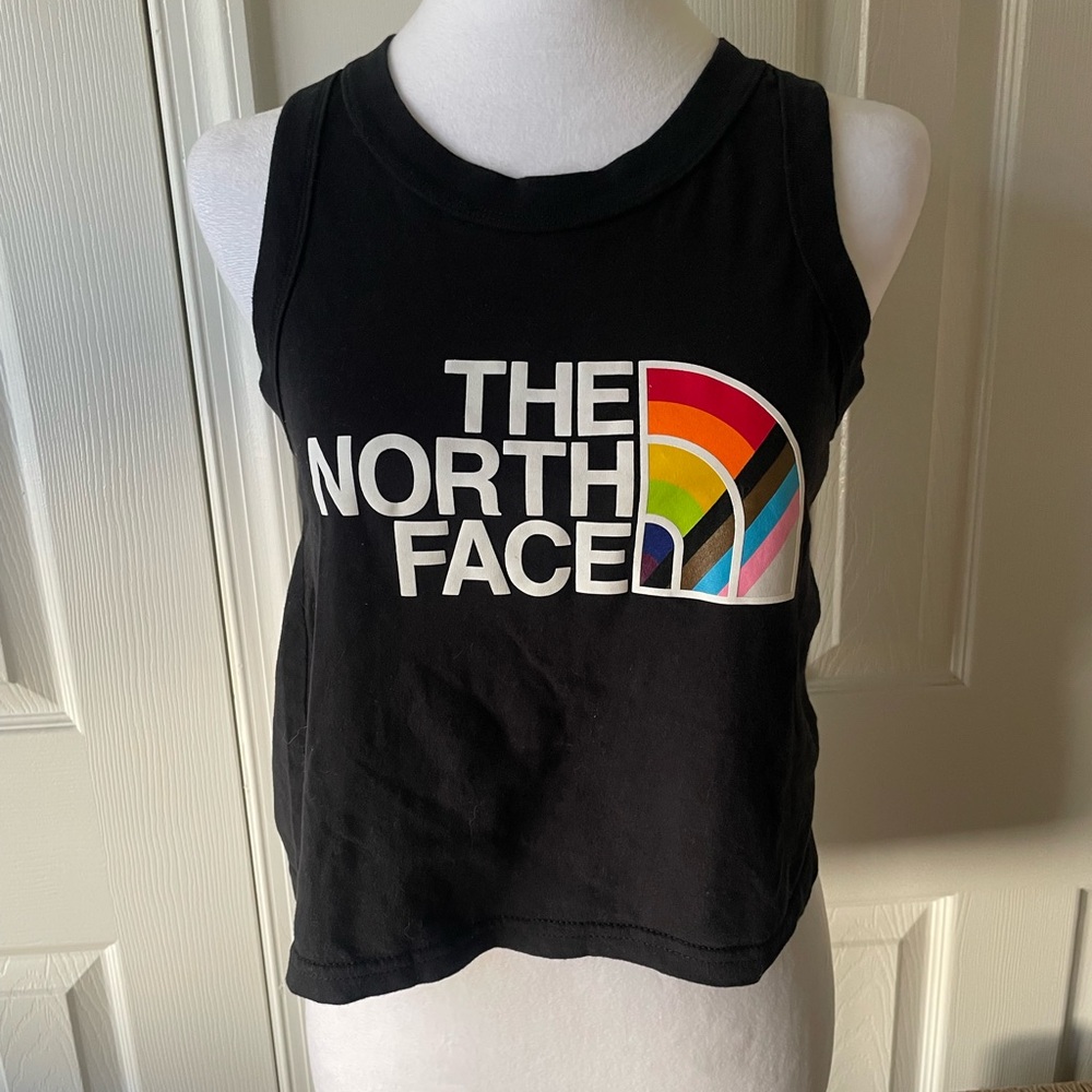 The North Face Black Tank with Rainbow Arc Logo